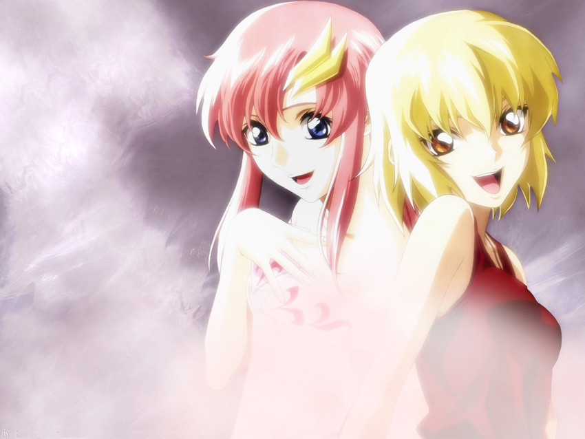 cagalli yula athha and lacus clyne (gundam and 1 more)