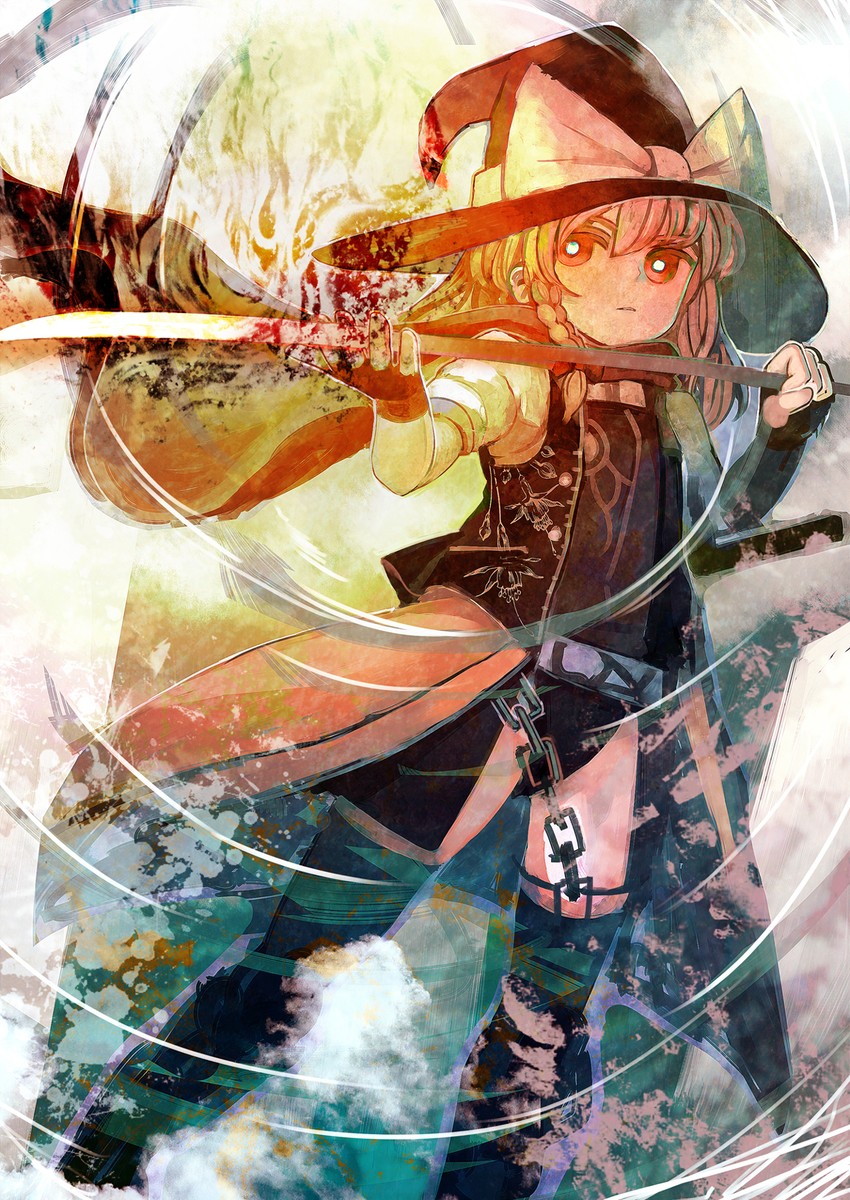 kirisame marisa (touhou) drawn by organ_derwald