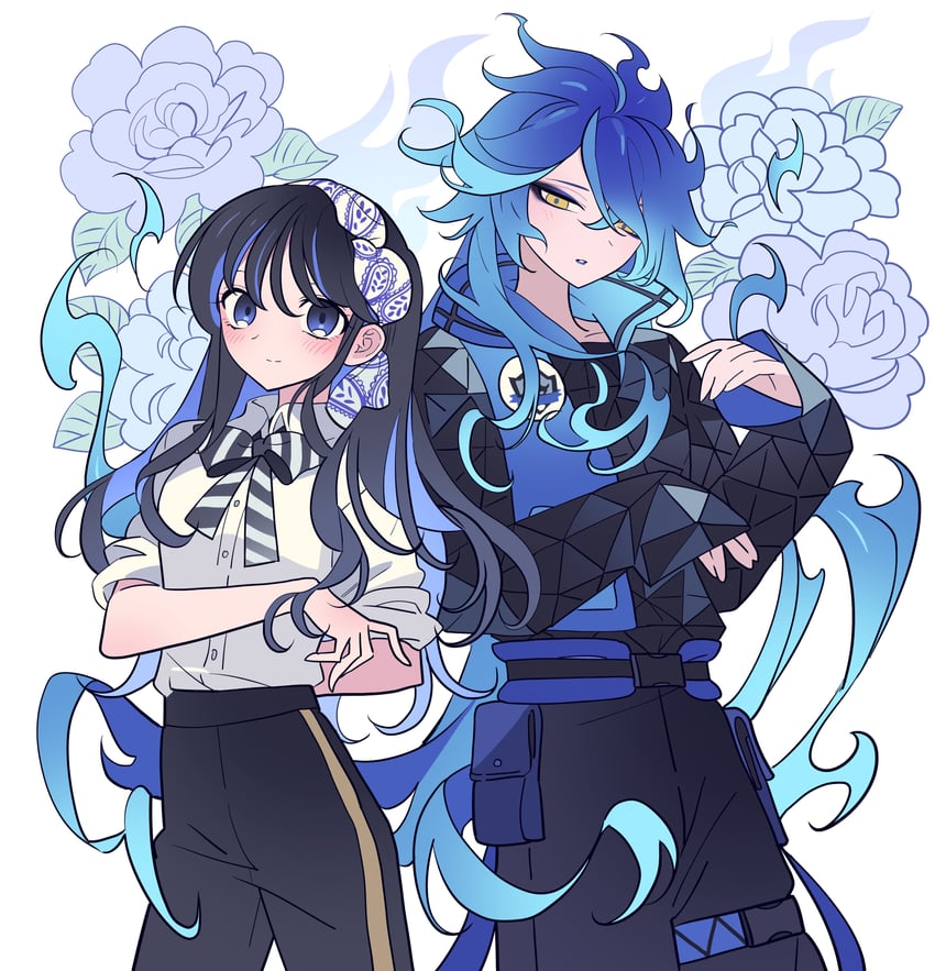 idia shroud (original and 1 more) drawn by meremero