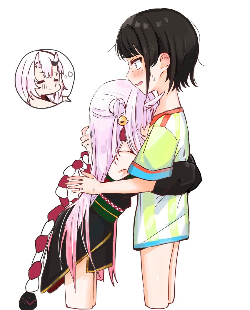 oozora subaru and nakiri ayame (hololive) drawn by kirome_toru_2