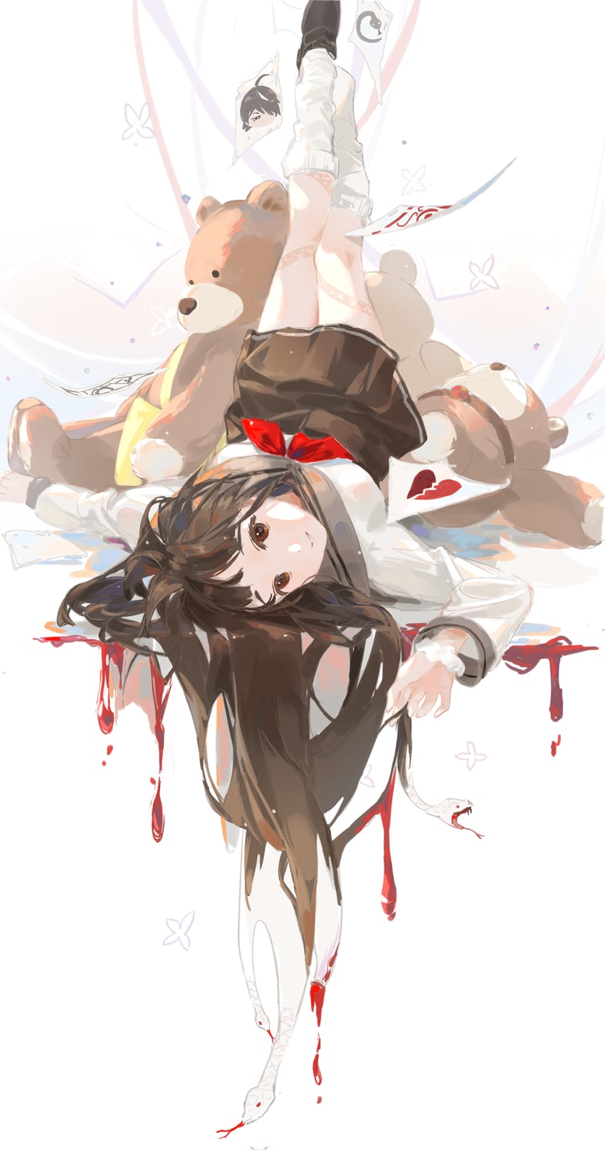 sengoku nadeko and araragi koyomi (monogatari and 1 more) drawn by mizuhara_sh