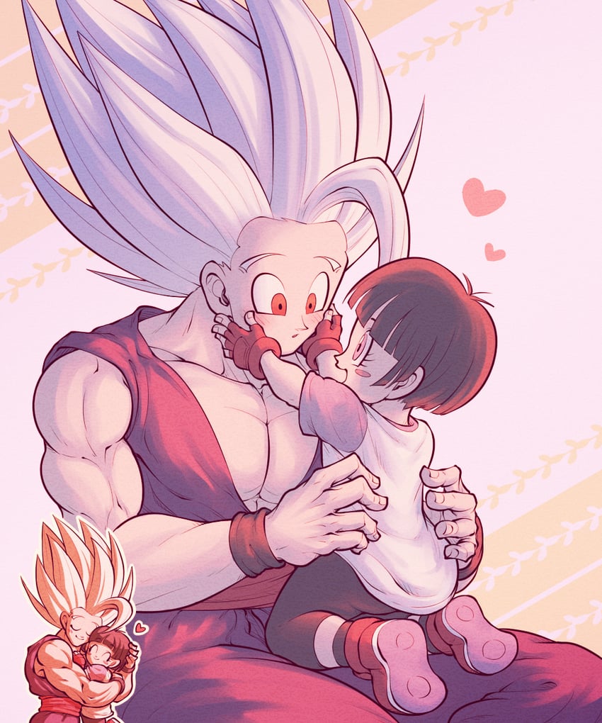 son gohan, pan, and gohan beast (dragon ball and 2 more) drawn by koukyouji