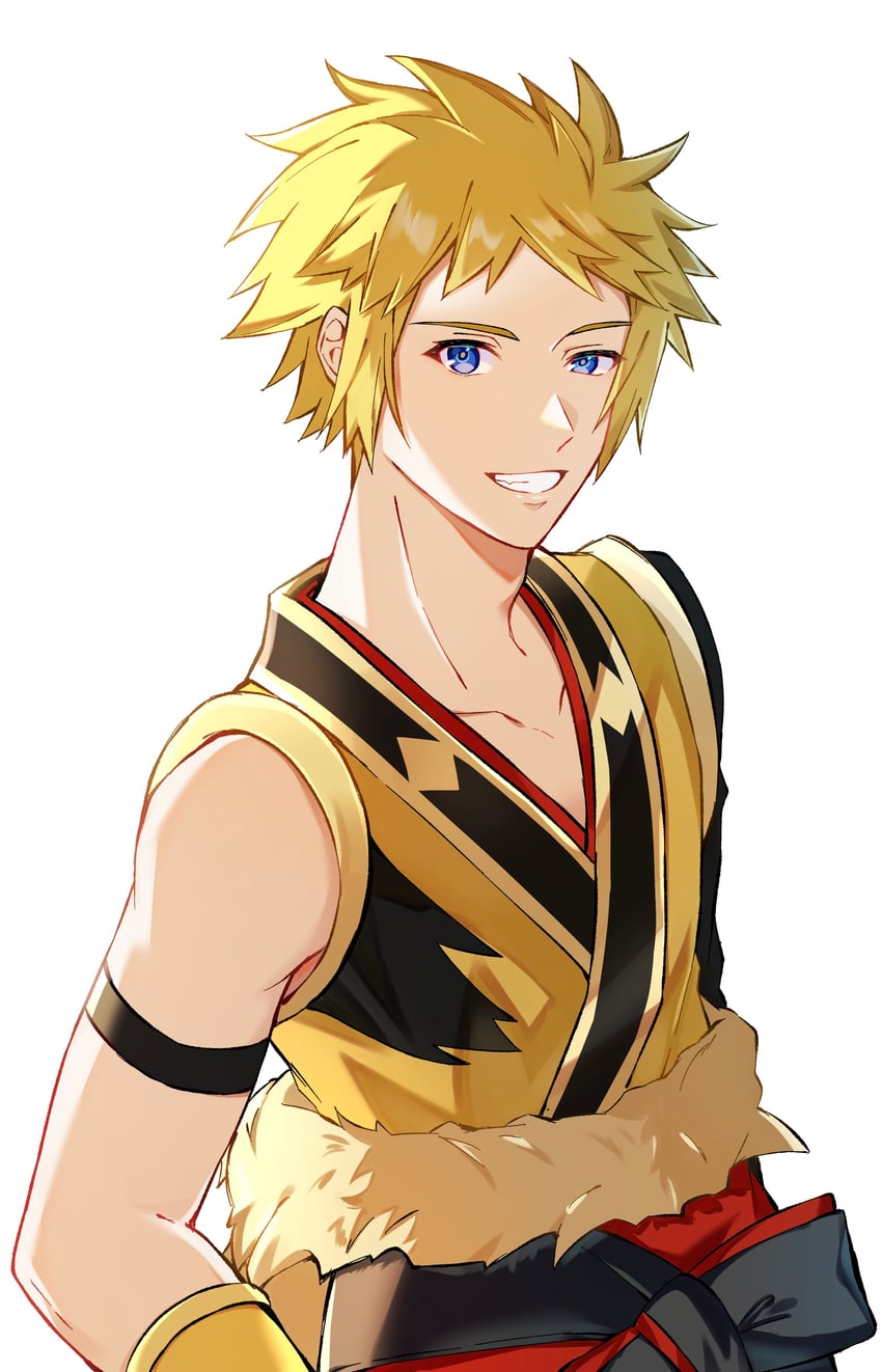 volkner (pokemon and 1 more) drawn by onigiri_yumi09