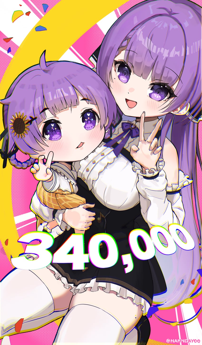 otsuka ray and reika (indie virtual youtuber) drawn by nanndayoo