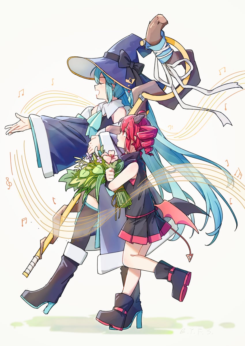 hatsune miku and kasane teto (vocaloid and 1 more) drawn by frontiersun