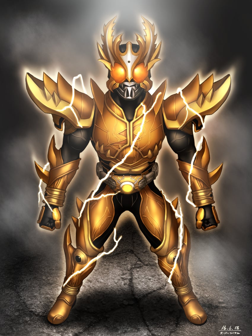 kamen rider kuuga (kamen rider and 2 more) drawn by taikyoku_tsurugi
