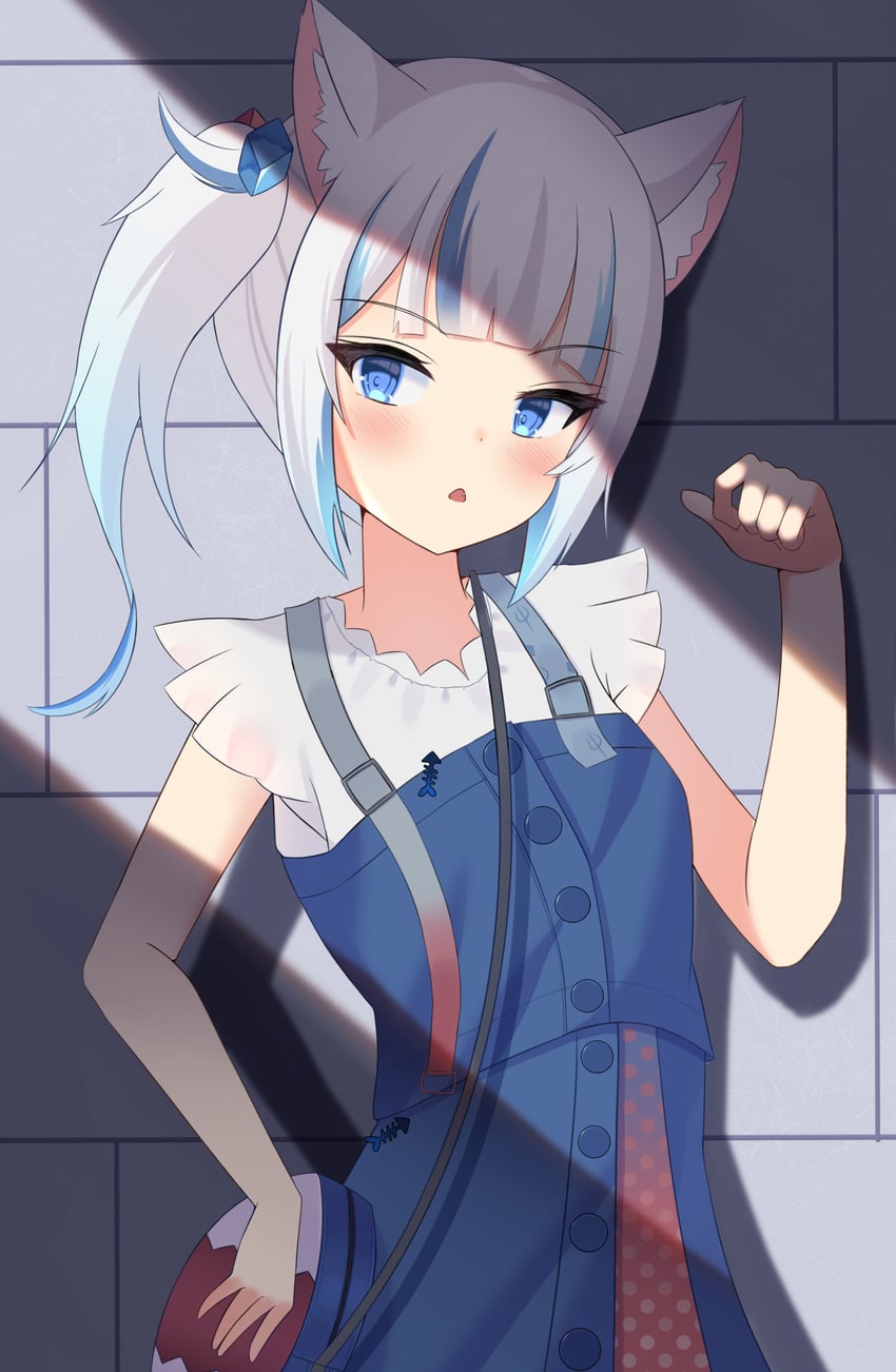 gawr gura (hololive and 1 more) drawn by kawaiipony2