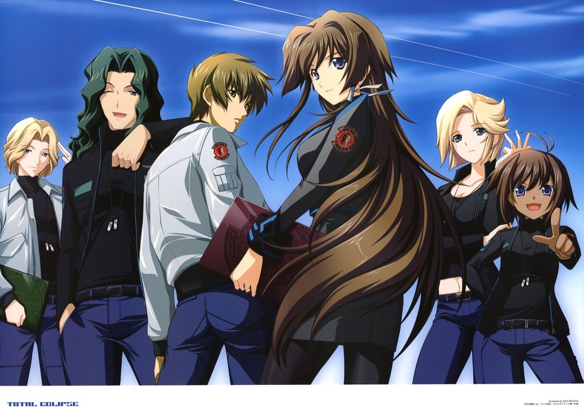takamura yui, stella bremer, tarisa manandal, yuuya bridges, vincent lowell, and 1 more (muv-luv and 2 more) drawn by miyata_sou
