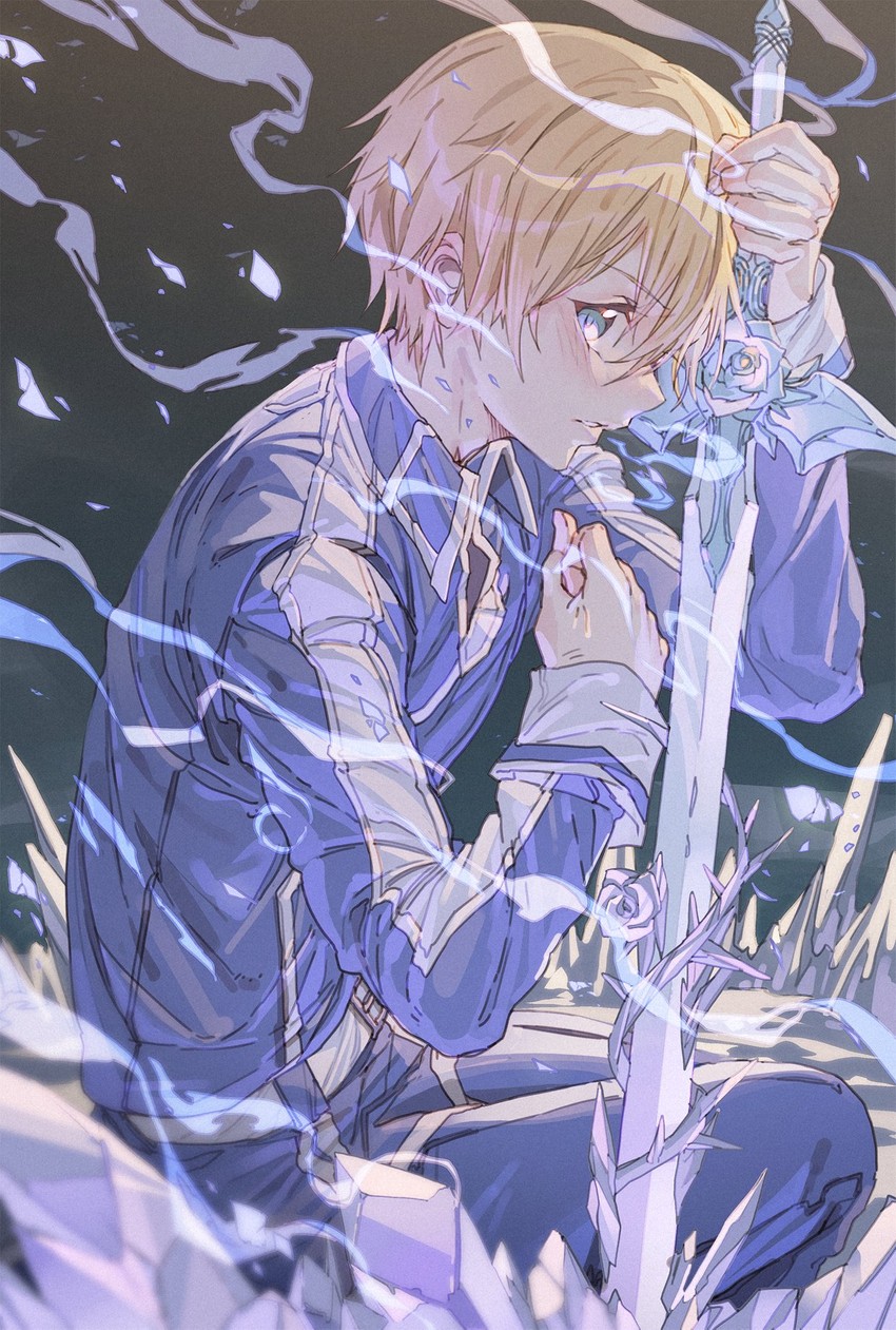 eugeo (sword art online and 1 more) drawn by hxxg