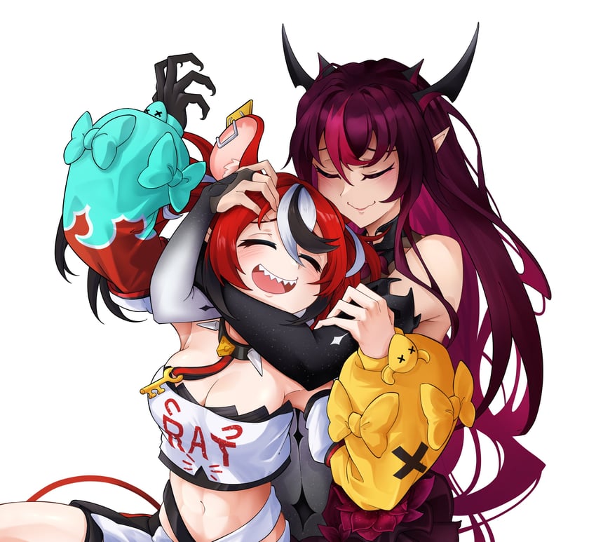 hakos baelz and irys (hololive and 1 more) drawn by ootoii