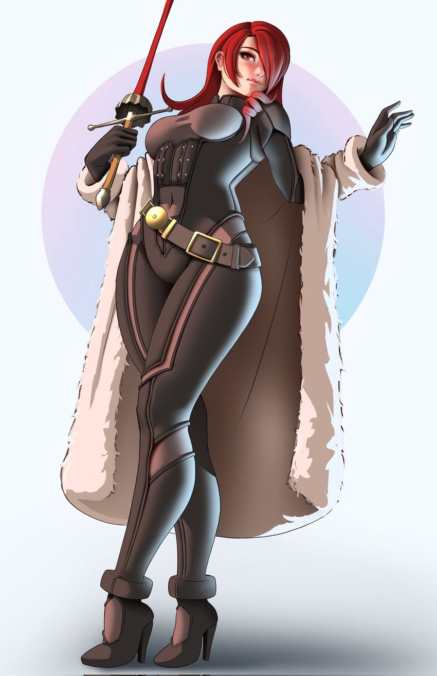 kirijou mitsuru (persona and 2 more) drawn by jackary