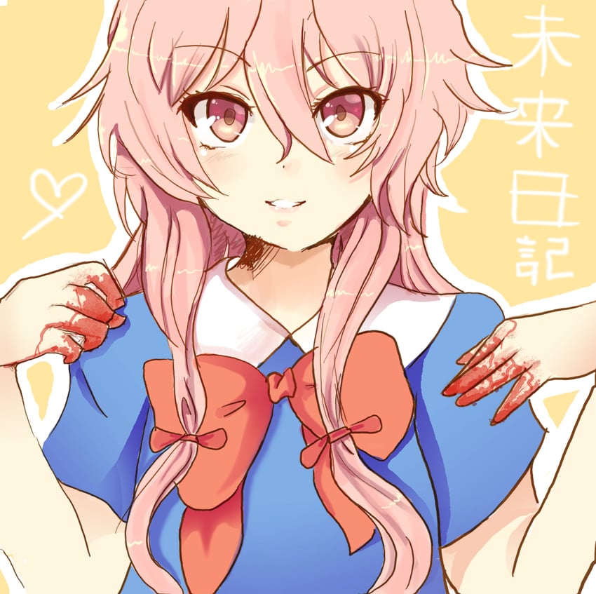 gasai yuno (mirai nikki) drawn by rinrindaishi