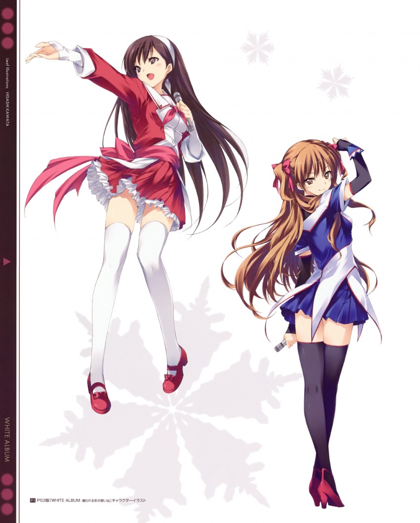 ogata rina and morikawa yuki (white album) drawn by kawata_hisashi