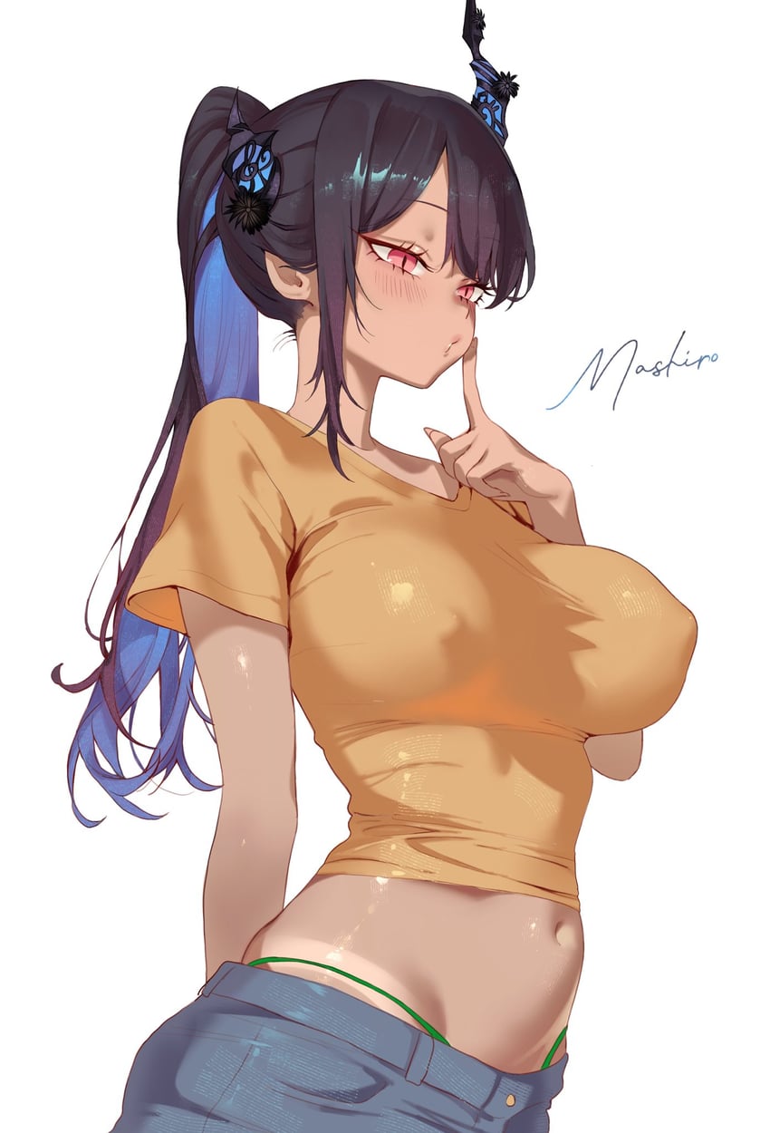 hatsune miku, nerissa ravencroft, and brazilian miku (hololive and 2 more) drawn by mashiro_www