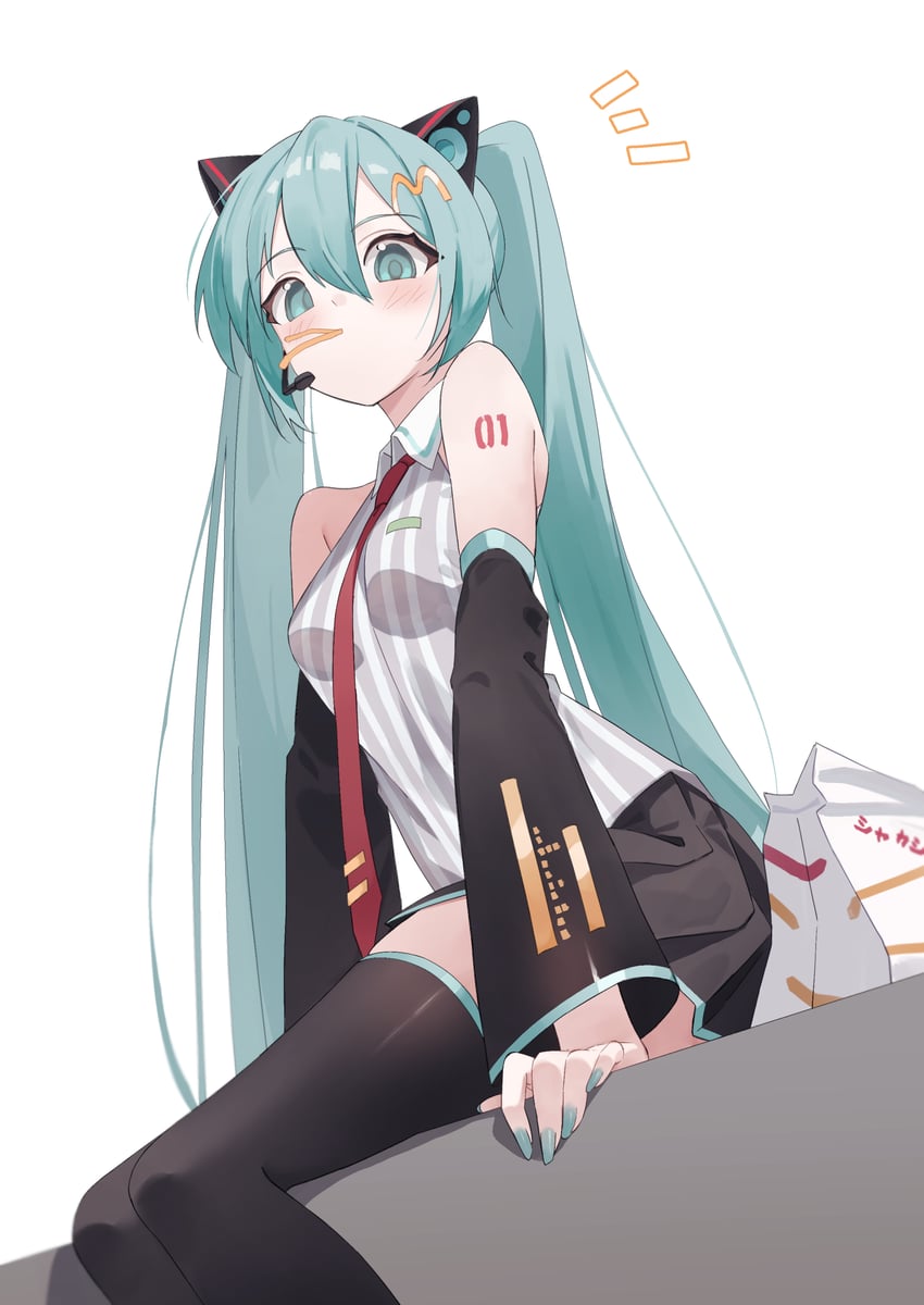 hatsune miku (vocaloid and 1 more) drawn by 200f_(nifu)