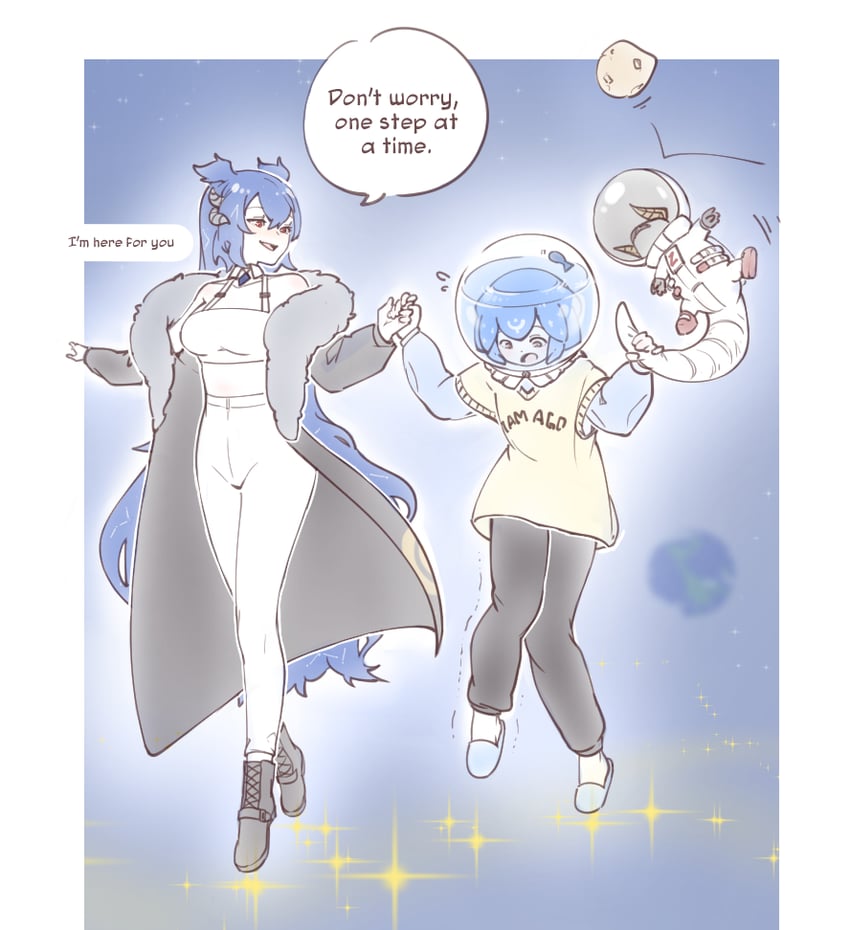 vienna, tama gotoh, and gecko zen (original and 2 more) drawn by yoruny