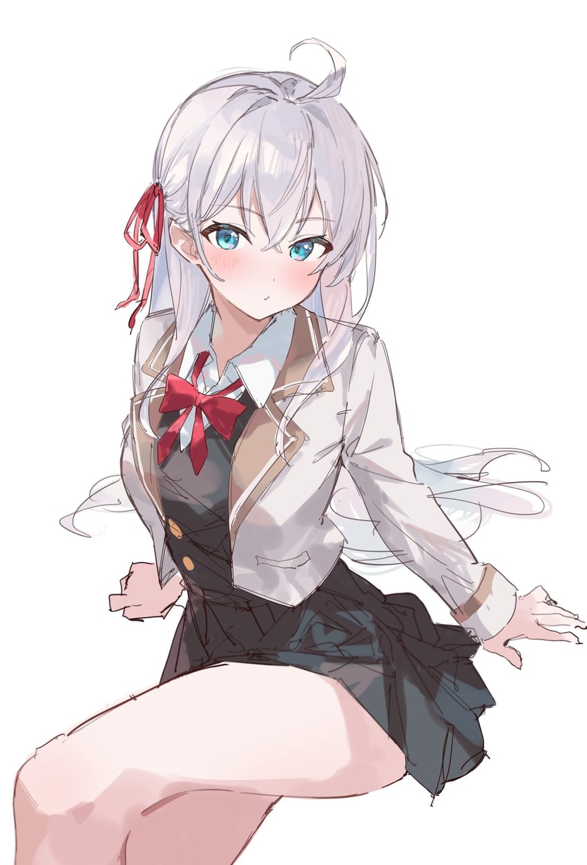 alisa mikhailovna kujou (tokidoki bosotto roshia-go de dereru tonari no alya-san) drawn by rakugaki_ningen