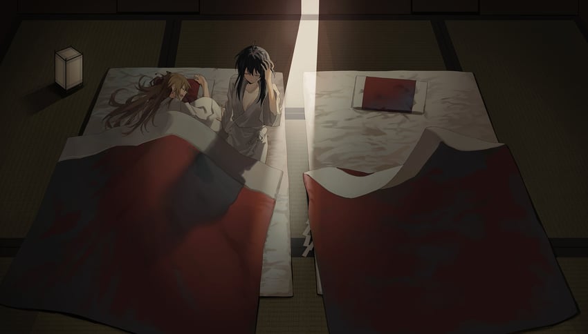 hakurei reimu and yakumo yukari (touhou) drawn by zy_(zyyyyyyy9)