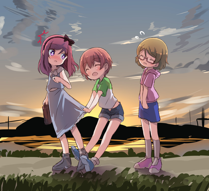 nishikino maki, hoshizora rin, and koizumi hanayo (love live! and 1 more) drawn by shipii_(jigglypuff)