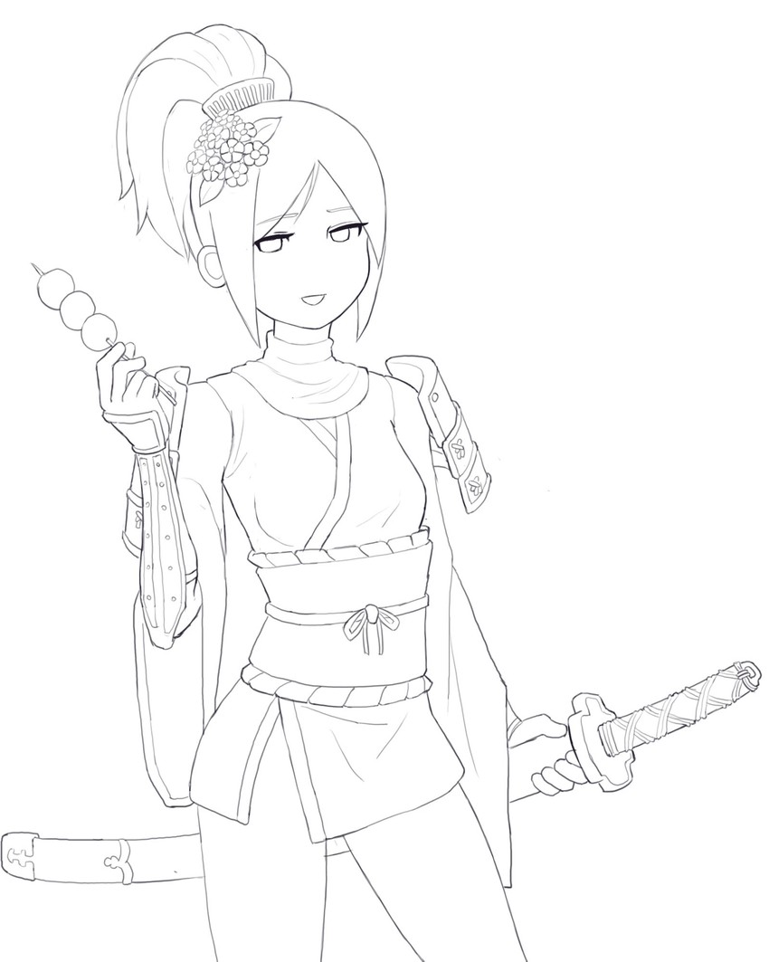 oora kanako (sayonara zetsubou sensei) drawn by donburi_(donburikazoku)