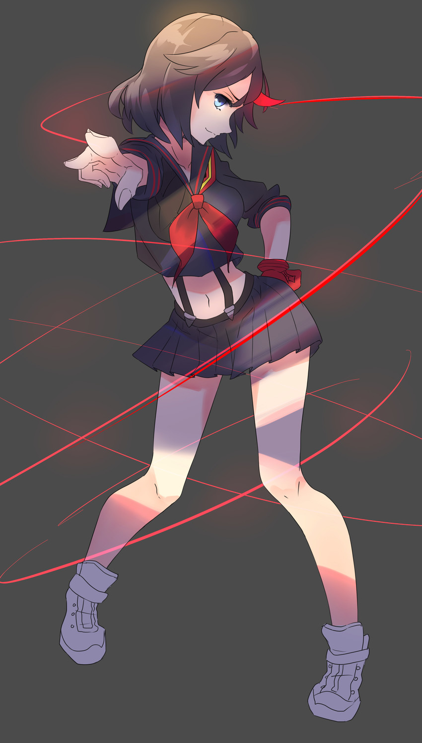 matoi ryuuko and senketsu (kill la kill) drawn by kuluhara925