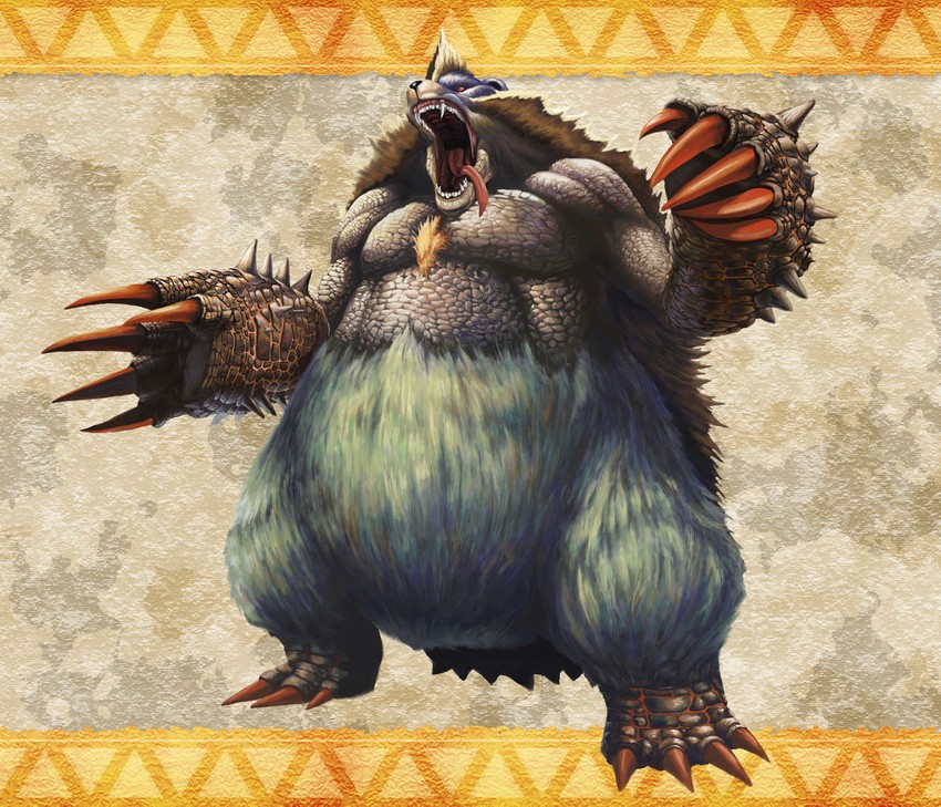 arzuros (monster hunter and 1 more) drawn by md-md