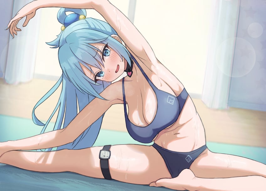 aqua (kono subarashii sekai ni shukufuku wo!) drawn by icetea_art