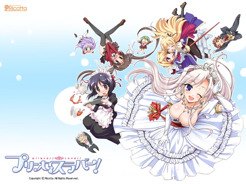 charlotte hazellink, silvia van hossen, fujikura yuu, houjouin seika, and alfred (princess lover) drawn by komori_kei