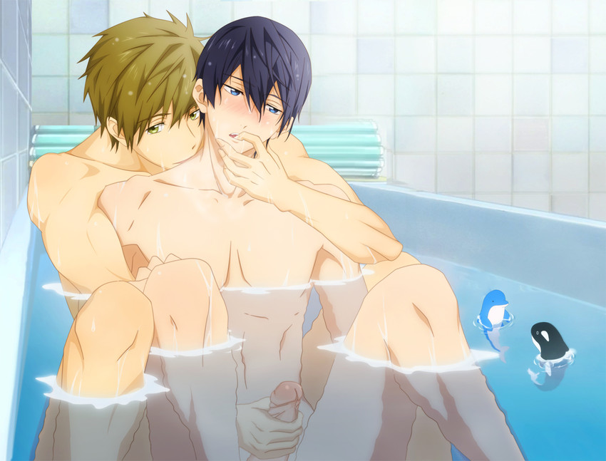 tachibana makoto and nanase haruka (free!) drawn by katze_(776642)