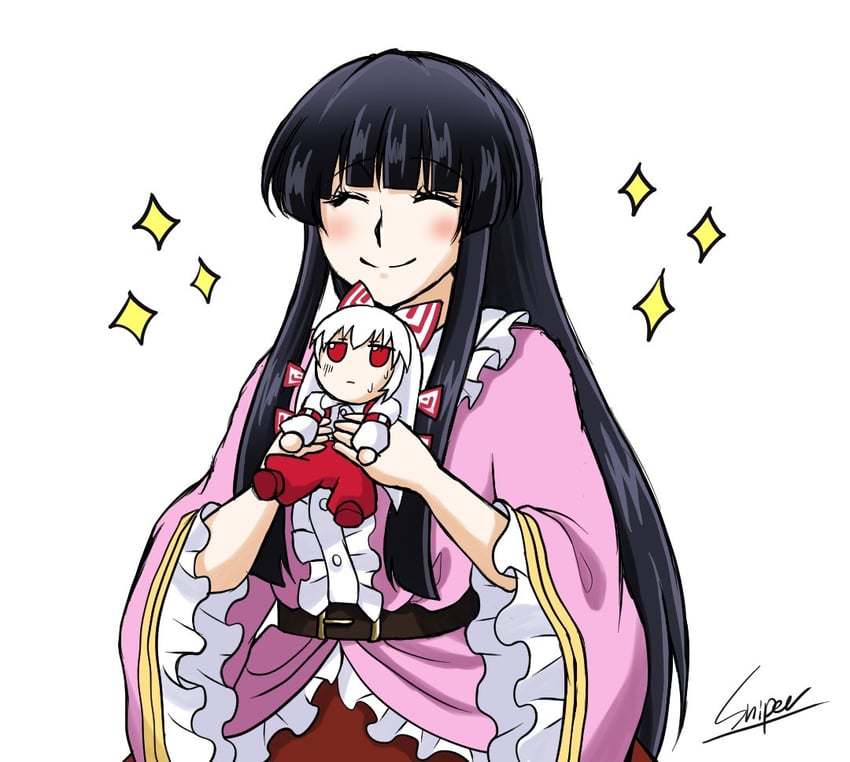fujiwara no mokou and houraisan kaguya (touhou) drawn by sniper16783072
