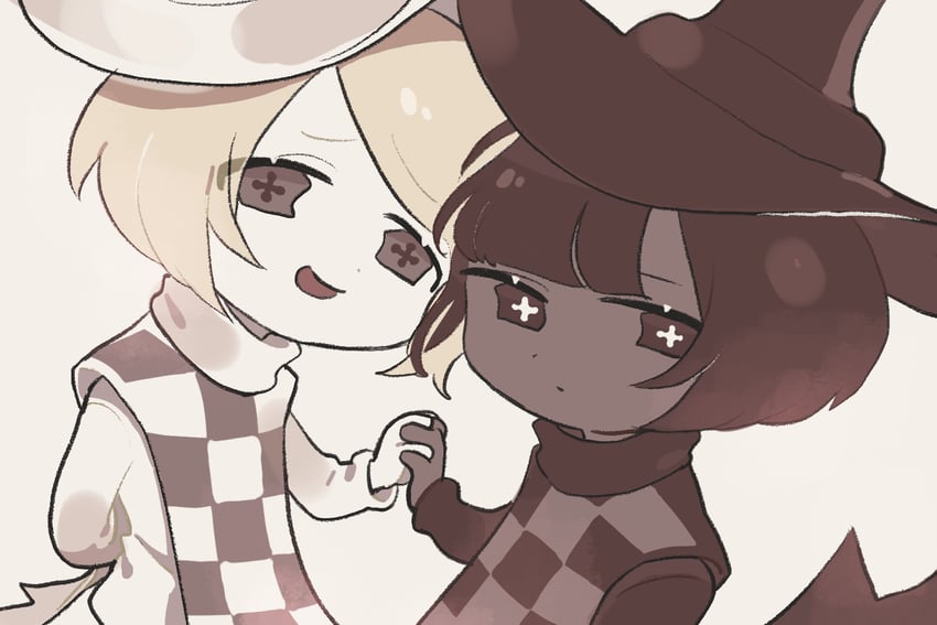 pawn white cookie and pawn black cookie (cookie run and 1 more) drawn by tarako4649