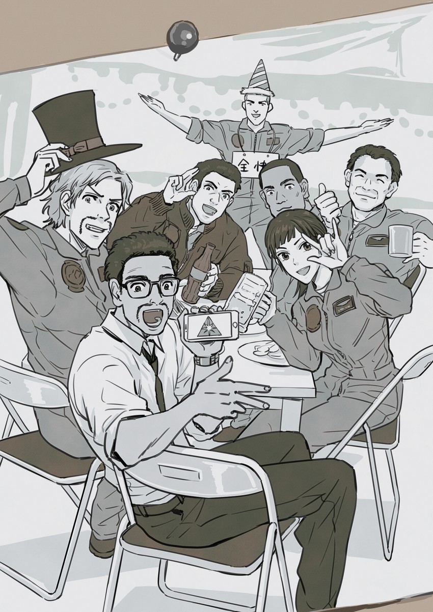 count, huxian, fencer, skald, jaeger, and 2 more (ace combat and 1 more) drawn by takato15_c
