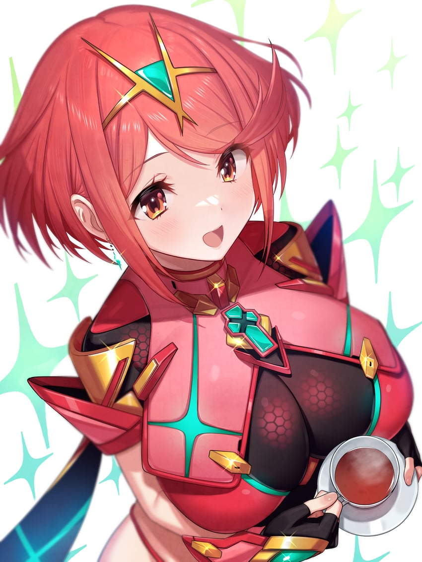 pyra (xenoblade chronicles and 1 more) drawn by green322