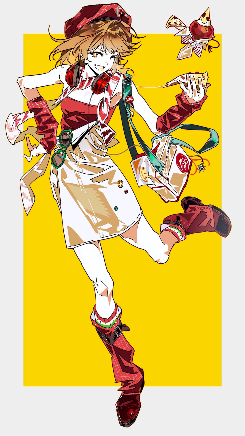 apple and regulus (reverse:1999 and 1 more) drawn by yanghua_gaizi
