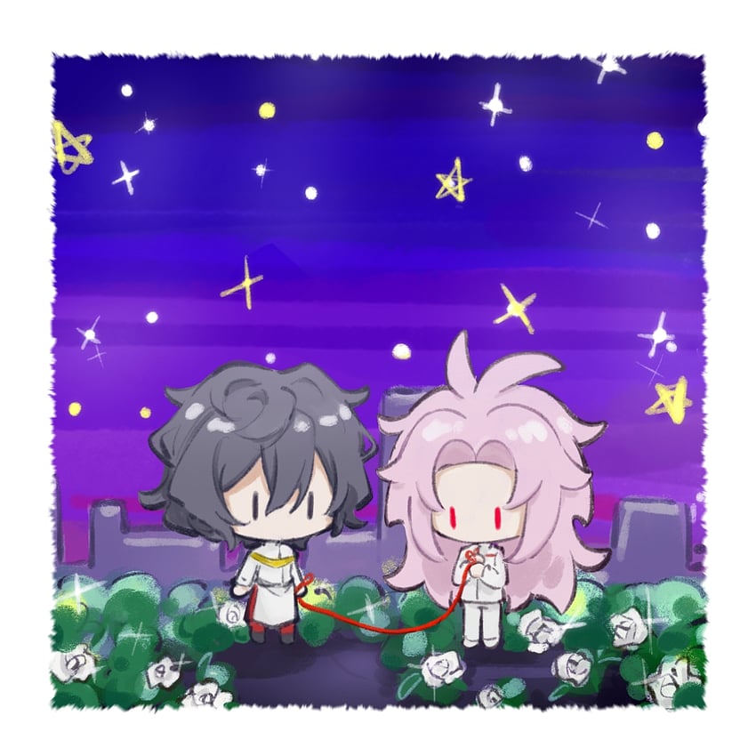 hatsutori hajime and utsugi noriyuki (saibou shinkyoku) drawn by jiekuijiangshadaonijiamenkou