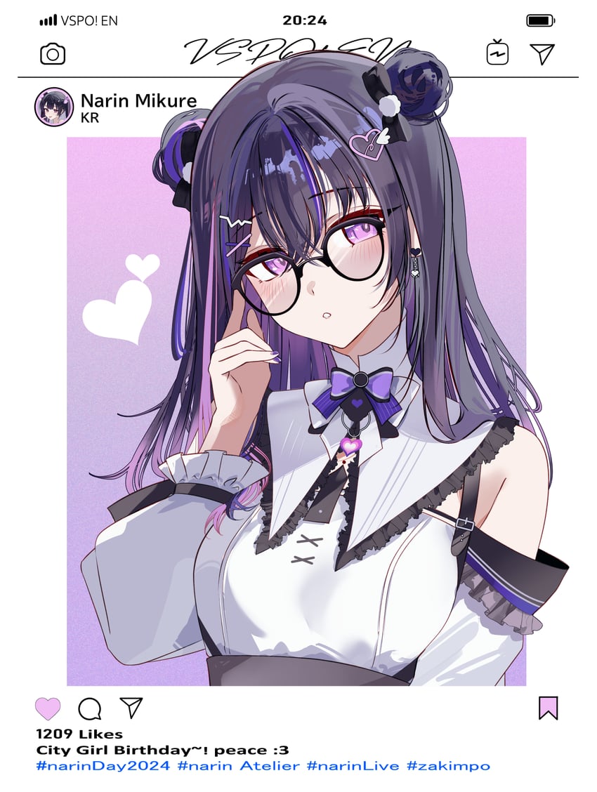 mikure narin (vspo! and 2 more) drawn by zakimpo