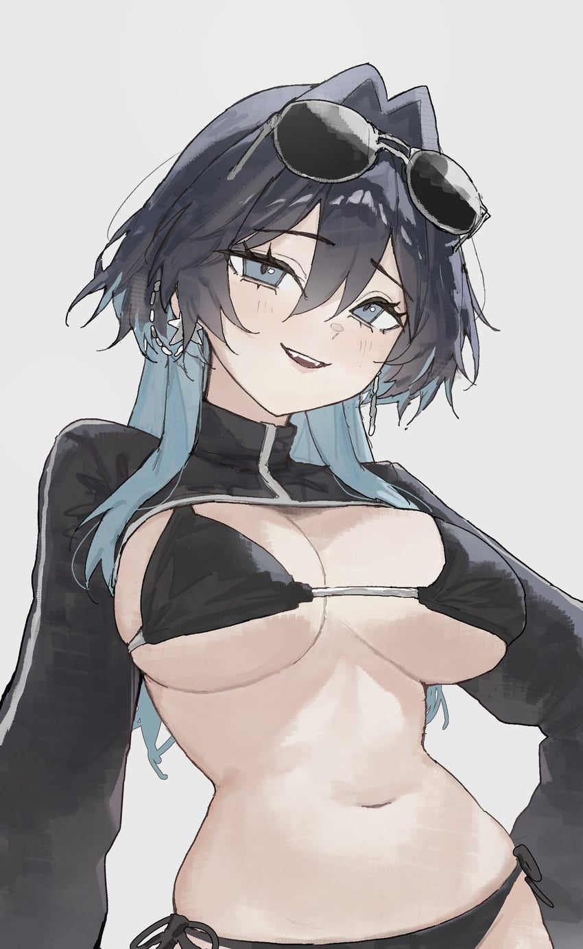 ouro kronii (hololive and 1 more) drawn by arch_05x