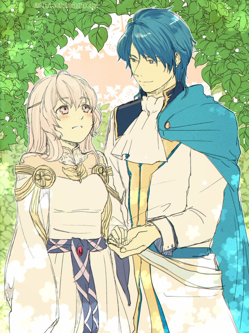 sigurd and deirdre (fire emblem and 2 more) drawn by nishimura_(shinchinagachi)
