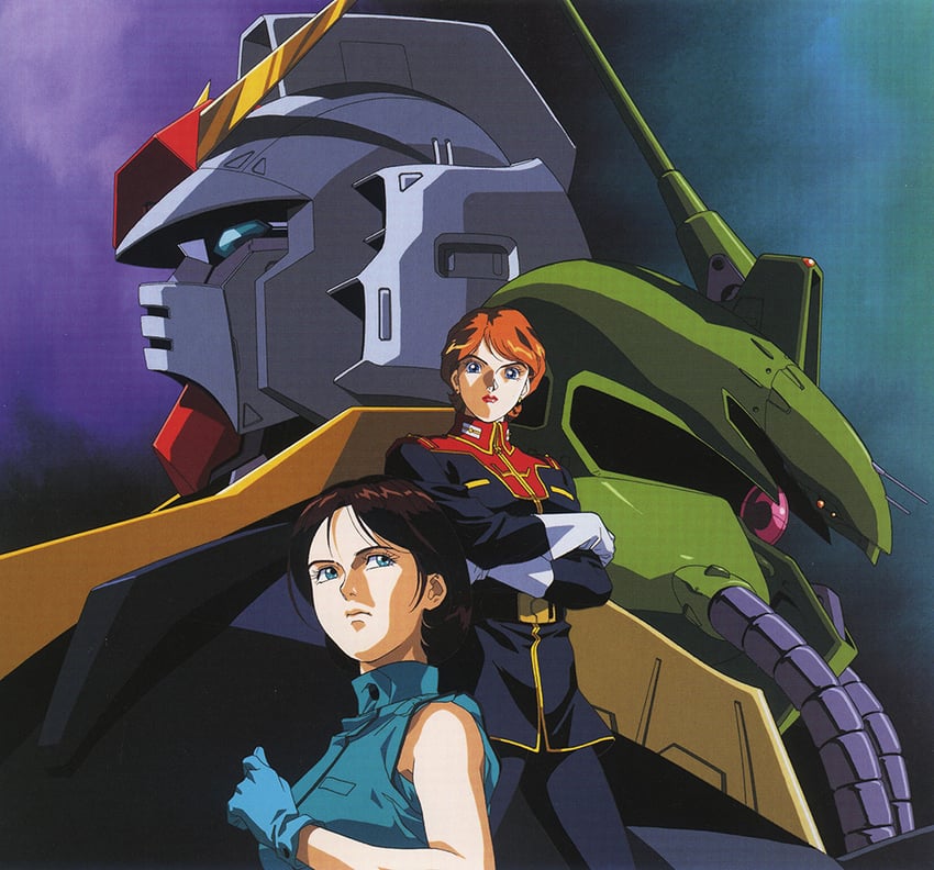 gundam mk ii, emma sheen, reccoa londe, super gundam, and palace athene (gundam and 1 more) drawn by kitazume_hiroyuki