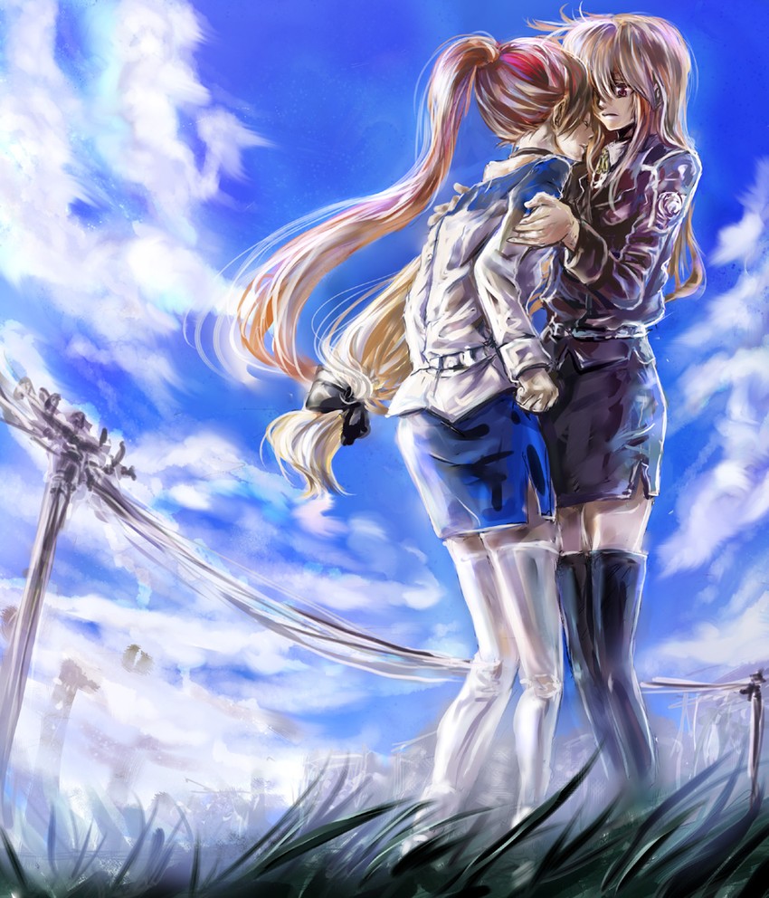 fate testarossa and takamachi nanoha (lyrical nanoha and 1 more) drawn by ego6