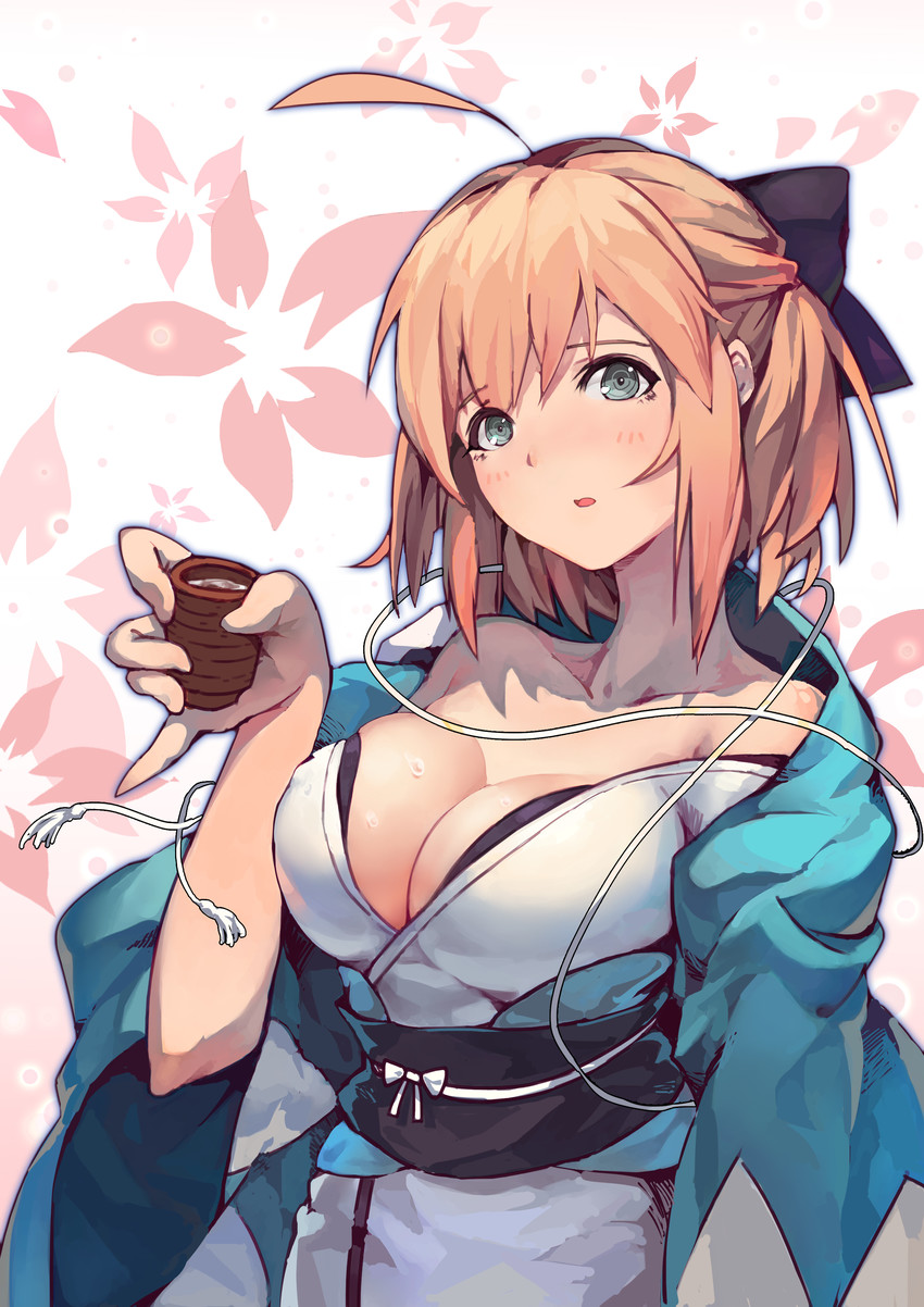 okita souji (fate and 2 more) drawn by skaijang
