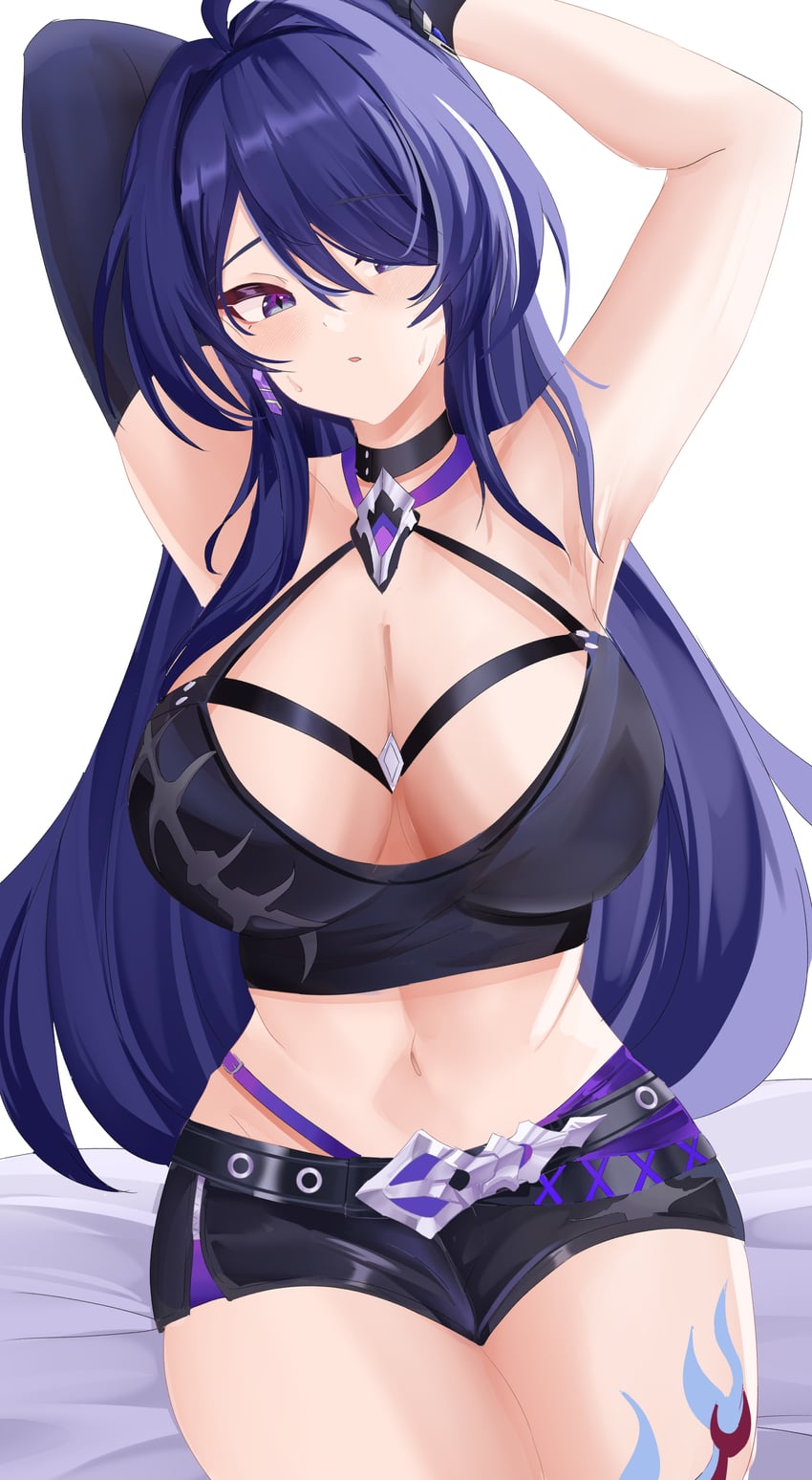acheron (honkai and 1 more) drawn by kuro_(blackpgmickey)