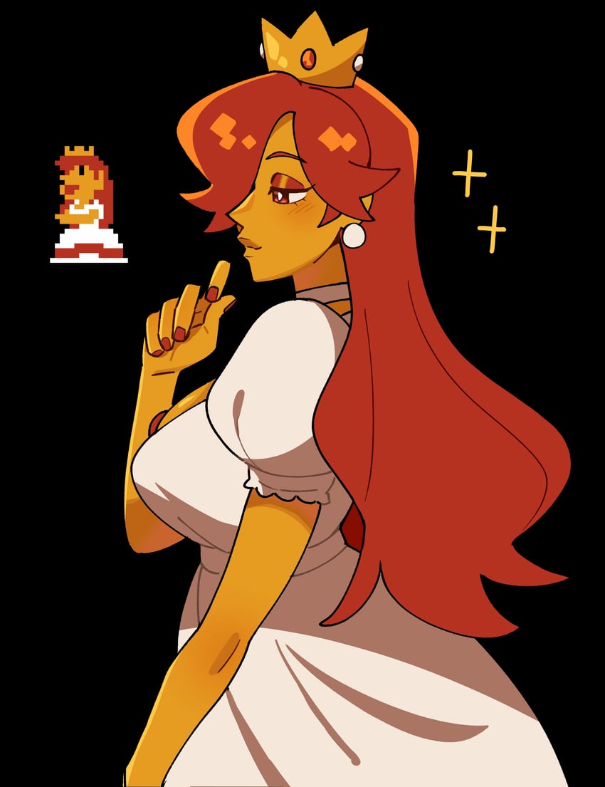 princess peach (mario and 1 more) drawn by maejpg_.