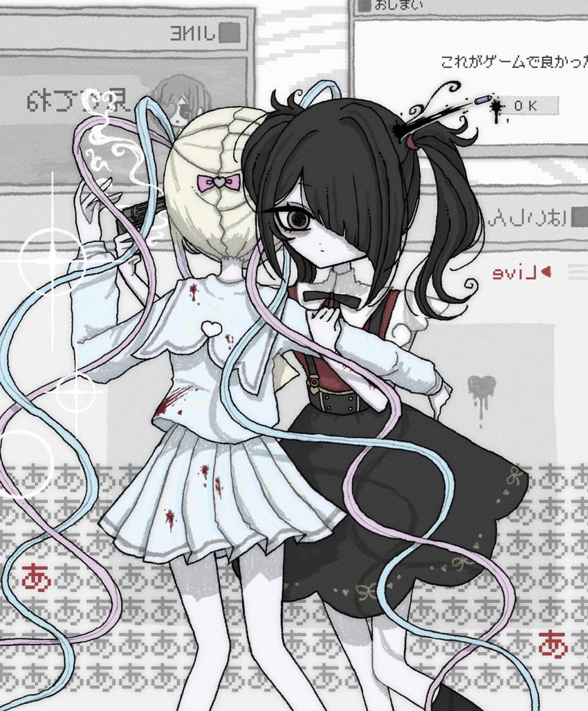 chouzetsusaikawa tenshi-chan and ame-chan (needy girl overdose) drawn by hitsugi_eu