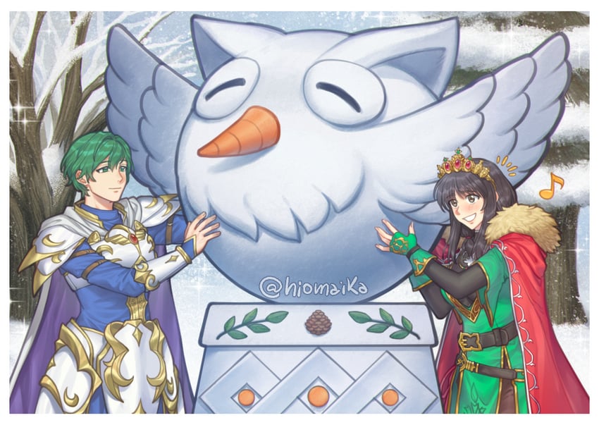 feh, ced, and mareeta (fire emblem and 3 more) drawn by hiomaika