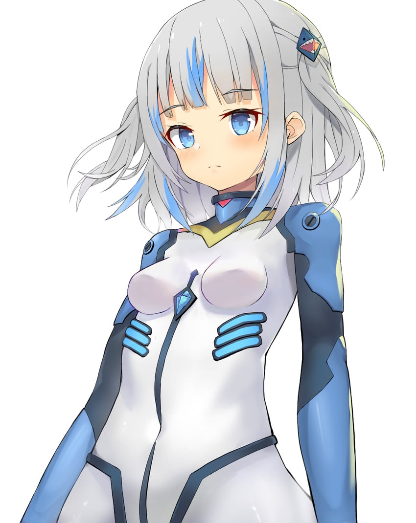 gawr gura (hololive and 2 more) drawn by archer_(deec1220)