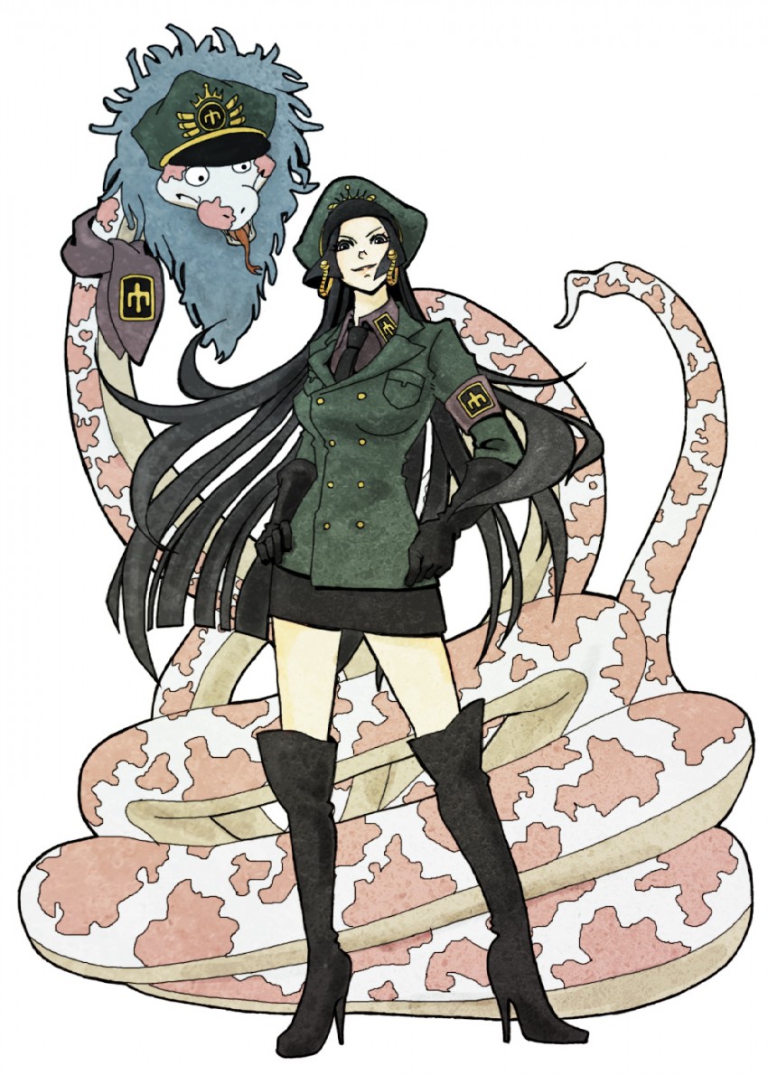 boa hancock and salome (one piece) drawn by pon_(puppupon)