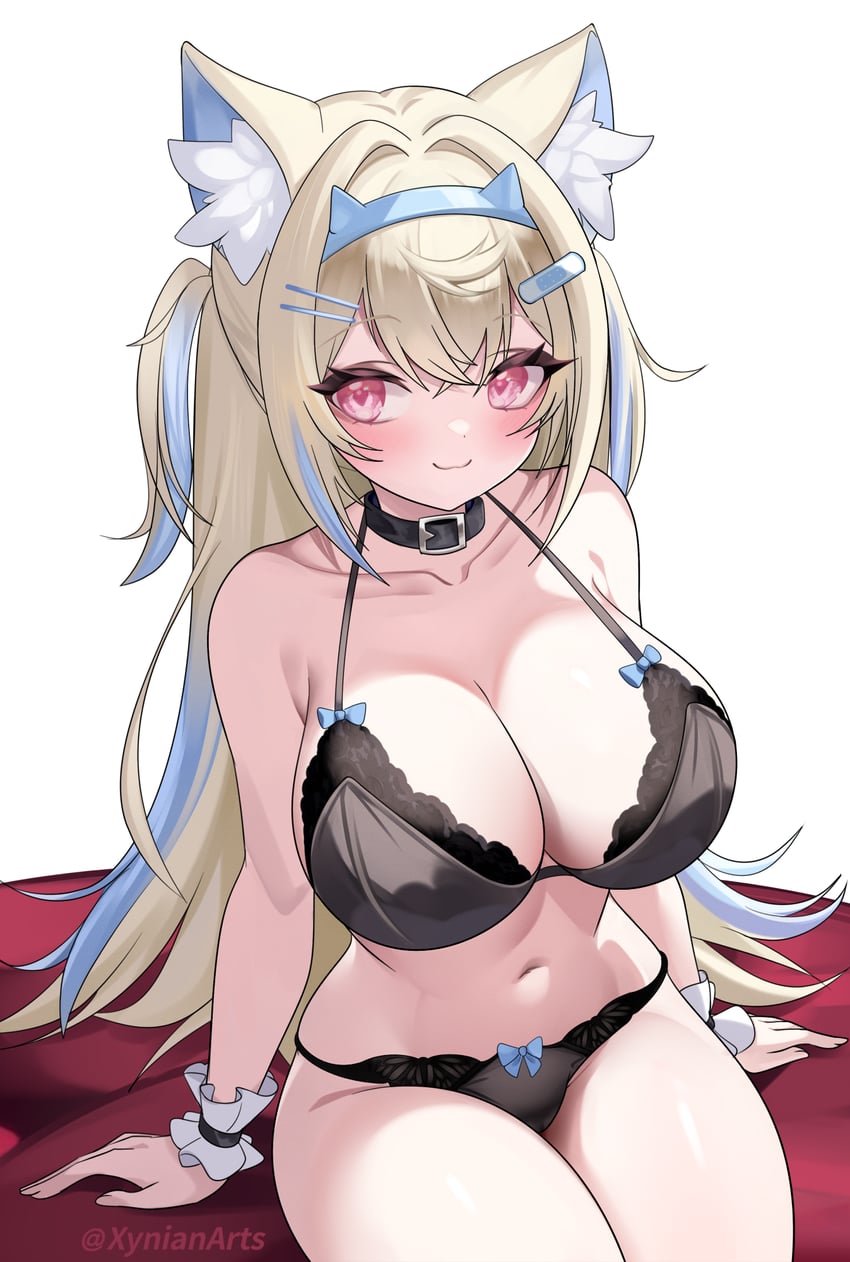 fuwawa abyssgard (hololive and 1 more) drawn by xynian_arts