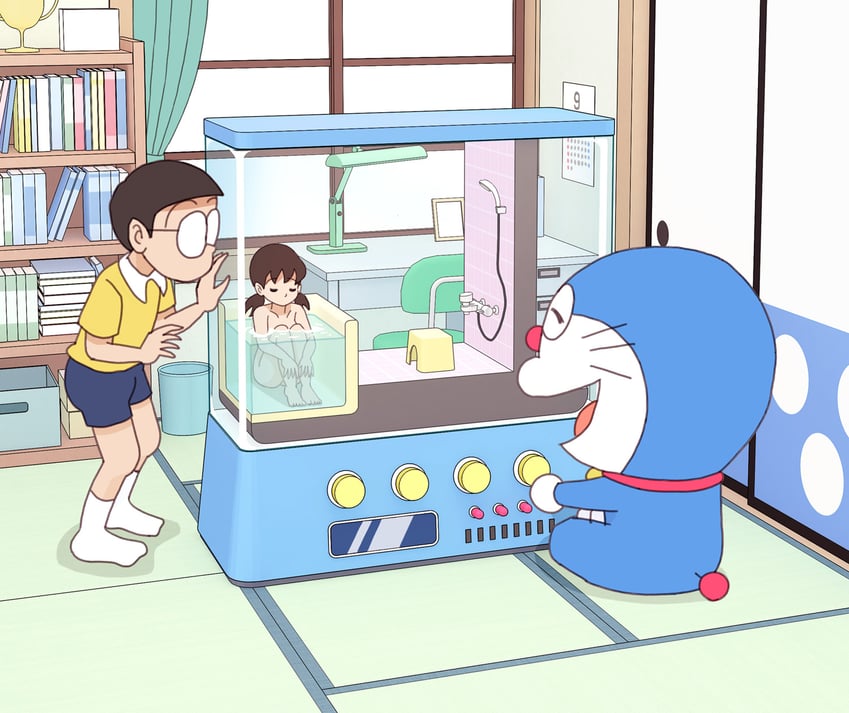 doraemon, nobi nobita, and minamoto shizuka (doraemon) drawn by kiyo_(kyokyo1220)