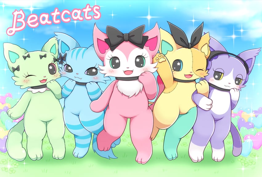 mia, rico, chelsea, emma, and layla (sanrio and 1 more) drawn by remoa_(kuremoa3912)